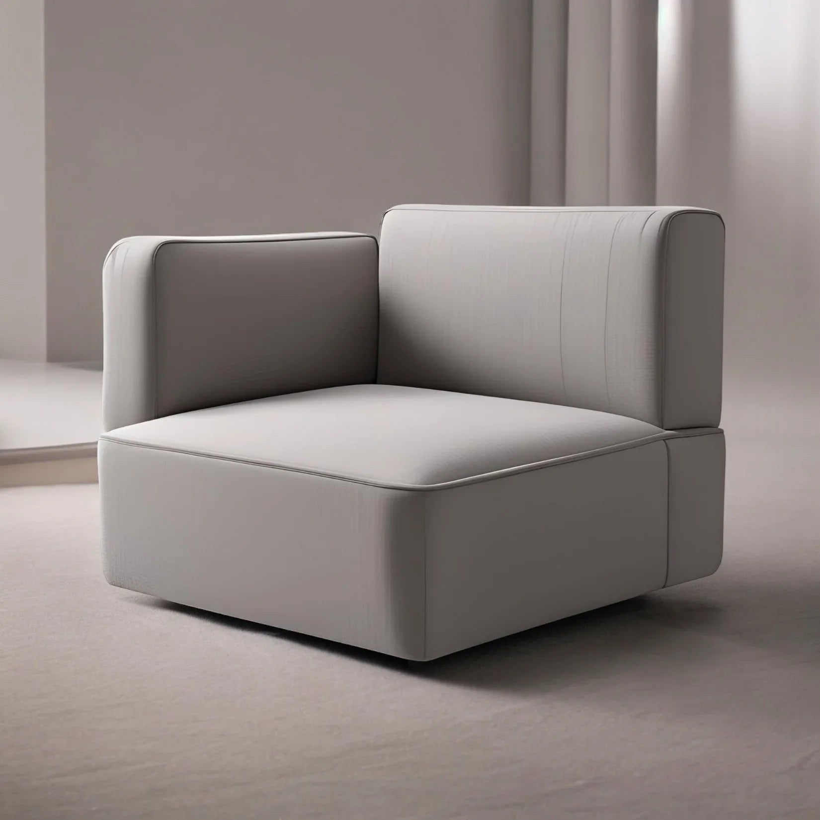 Rustic Wooden Accent Chair - Ottoman - CRUZ INTERNATIONAL - Furniture Store